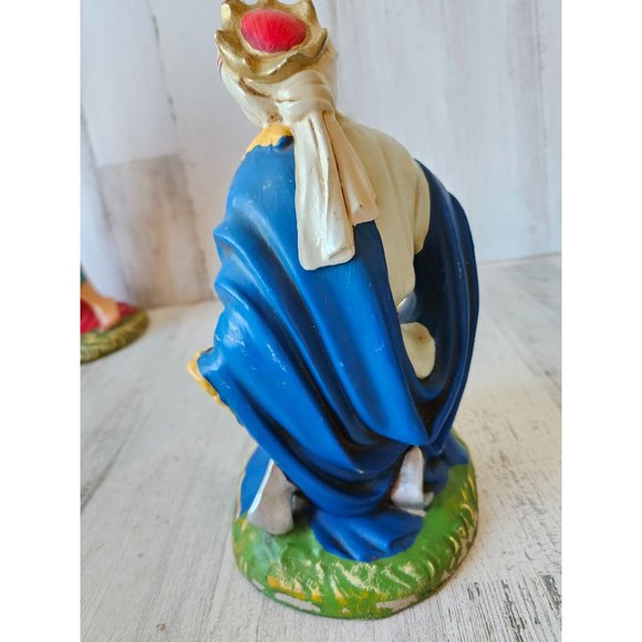 Vintage fontanini Wiseman Italy paper mache nativity myrrh incense Xmas village - Picture 4 of 9